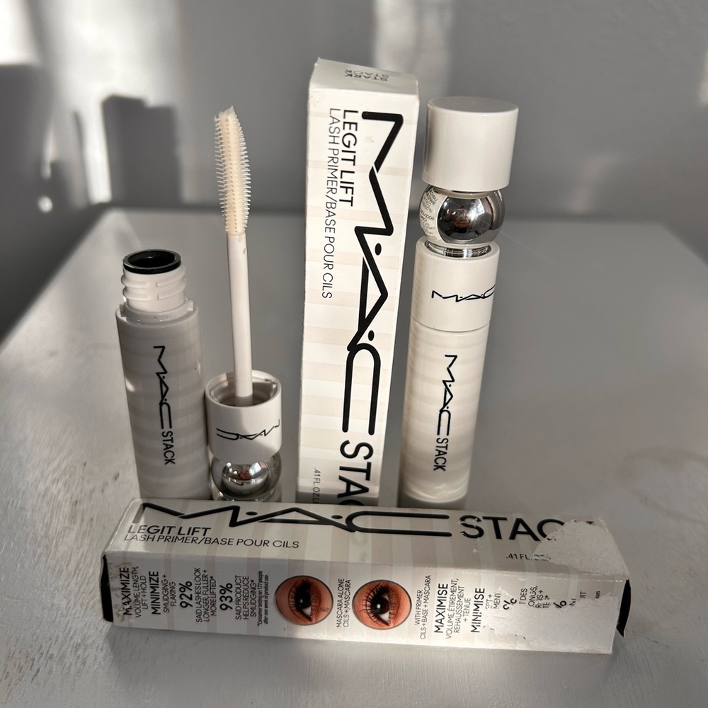 MAC Cosmetics Macstack Legit Lift Lash Primer/Base 2 pic set NWT - Picture 5 of 14